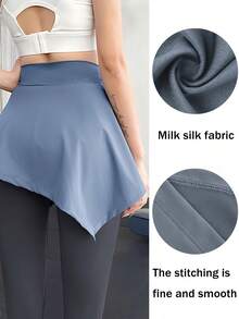 2pcs Women's Fitness Sports Wrap Skirt, Tennis Yoga Running Tie-Up Cover-Up, Yoga Ballet Tennis Skirt, Tie-Up Skirt, Breathable Fabric, Non-Stuffy, Suitable For Women's Cover-Up, Sports Fitness Running Wrap Skirt, Suitable For Gym, Outdoor Sports, Walking, Running, Yoga Running Fitness Slimming Quick-Dry One-Piece Covering Hip Anti-Flashing Half-Body Tennis Skirt Yoga Pants Cover - Multicolor - View 3