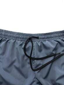 Plus Size Men's Sports Shorts, Summer Casual Jumpsuit Pants, Jogging Pants, Lightweight Durable 5-Inch Inseam Beach Shorts, Suitable For Running, Outdoor Travel, Beach, Shopping, Dating, Daily Wear, Father's Day Gift - Grey - View 6