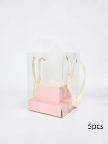 1/5 piezas Caja de flores, Caja de embalaje de ramos, Caja de regalo DIY para arreglo floral transparente, Decoración de escritorio, Regalo de cumpleaños, Regalo, Regalo de cumpleaños, Boda, Día de San Valentín, Regalo del Día de la Madre - Multicolor - Ver 14