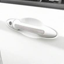 4件裝精美汽車門防撞裝飾水鑽門把手貼紙，刮痕遮瑕，中性防刮耐磨亮面保護膜 - 4pcs門把手貼 - 查看 17