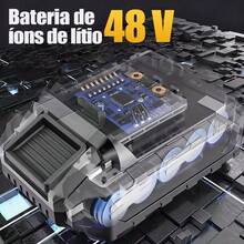 Cordless Drill/Driver With 2 X 48V Batteries, Carrying Case And Complete Accessories - Yellow - View 2
