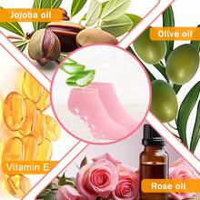 1 Pair Moisturizing Gel Socks For Repairing And Softening Dry Cracked Feet Skins - Soft Spa Socks ,Soft Feet Moisturizer Spa & Pedicure Socks For Dry Cracked Heels, Calluses,Gel Spa Socks For Repairing (Blue/Pink) - 粉色 - 查看 8