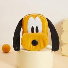 Miniso Disney Pluto 95. Jubiläums Ohren Tragetasche, strapazierfähiges Material, 3D Gesichtsmerkmale + Ohren Dekoration, Handgriff Design, geeignet für tägliche Ausflüge/leichte Aufbewahrung, süße Cartoon Tasche (1 Stück) - Orange - Übersicht 1