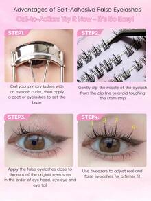 anlinnet 36 Clusters Of Glue Free Sunflower Mixed Eyelashes That Do Not Require Glue And Can Be Directly Applied As Fake Eyelashes. Natural Eyelashes Extend Makeup And Eyelashes Are Easy To Apply - C - Xem 6