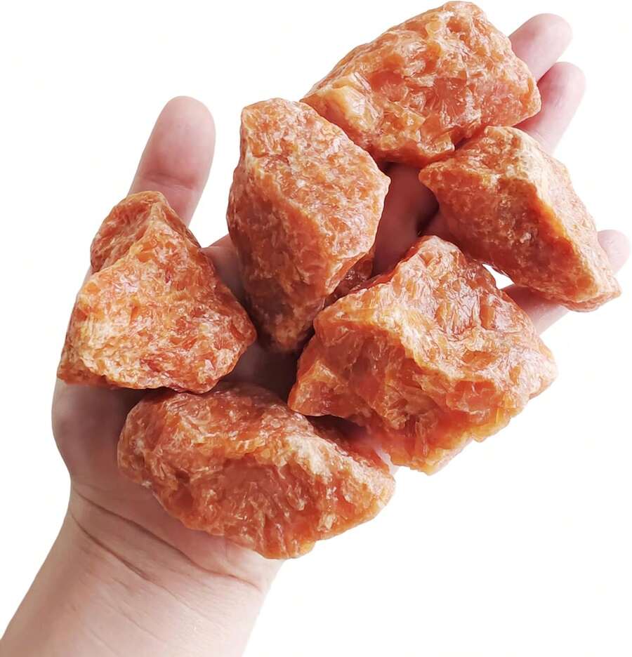 1 Lb Rough Crystals Bulk Healing Stones Tumbling, Wire Wrapping, Wicca Reiki,Meditation - Sunstone - View 1