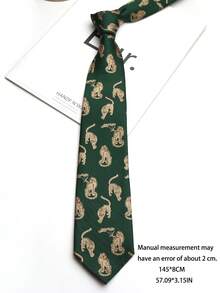 1 chiếc cà vạt họa tiết hổ dệt jacquard, thích hợp cho trang phục thường ngày, đường phố, dự tiệc, làm quà tặng, cá nhân hóa. - Nhiều màu - Xem 10