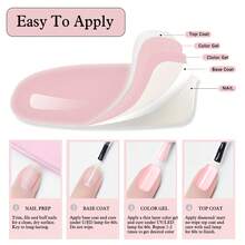 1Pc Hassleless Nail Gel, 15ml Gel Nail Polish, Matching Bottle And Color, Removable Gel Nail Polish Set, Salon-Quality Results, A Must-Have For Women's At-Home DIY Manicures. - 04 - 查看 3