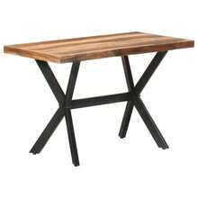 vidaXL Table de salle à manger 120x60x75 cm Bois avec finition miel - Tabac - Voir 7