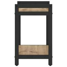 vidaXL Handgefertigtes Eichenregal 40 x 30 x 50 cm Holzwerkstoff - Braun - Übersicht 6