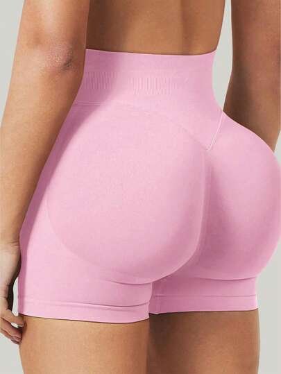 大码女式高腰提臀塑形短裤，隐形提拉紧身短裤，骑行短裤，曲线贴合