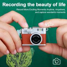 Digital Camera 1080P Retro CCD Mini Cam With Screen Indoor Outdoor Sports Portable Vintage Very Small Camcorder Video Recorder - White - View 3