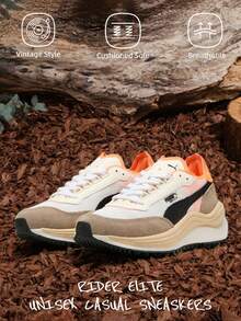 Puma Rider Elite Unisex Casual Shoes, Low-Top Lightweight Comfortable Retro Sneakers