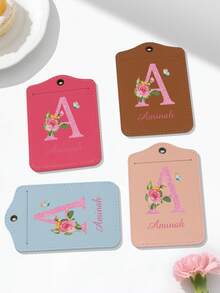 Customizable Airplane Design Luggage Tag, Can Print Your Name Or Birthday. Lightweight And Portable, Essential Travel Accessory. Suitable For Cruise Luggage Tag, Cruise Luggage Label, And Privacy Protection Cruise Luggage Tag.