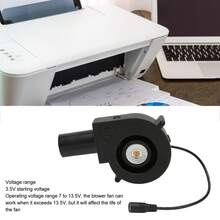 Soplador Pequeño Soplador de Aire Eléctrico Ventilador de 12 V Motor sin Escobillas DC 12 V con Control de Velocidad - Tipo de Enchufe A USA (110-127V) - Ver 3