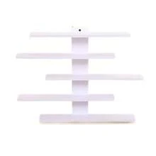 1件畅销5层壁挂式置物架，卧室、办公室、客厅装饰展示架，可悬挂于墙上摆放娃娃、小雕像、收藏品 - 彩色 - 查看 13