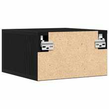 vidaXL Comodino Chêne nero 35 x 35 x 20 cm Legno d'ingénierie - nero - Visualizzare 8