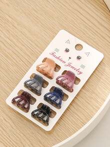 彩色小爪夹，侧刘海发夹，头顶发夹，女士发卡 - 彩色 - 查看 5