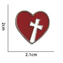 2pcs Valentine's Day Love Heart Enamel Pins, Stylish Brooch For Women, Ideal For Jeans, Clothes, Backpacks, Jewelry Accessories, Suitable For Couples Everyday Wear Or Gift - Multicolor - View 3