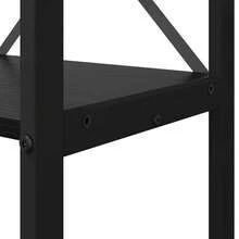 vidaXL Étagère Chêne noir 80 x 30 x 120 cm Bois d'ingénierie - Noir - Voir 8