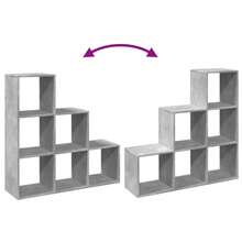 vidaXL Estante separado de pieza de 3 ebenex gris beton 99x29x99 cm - Gris - Ver 8
