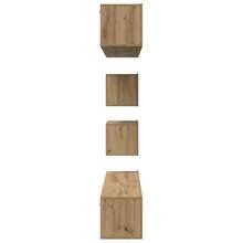 vidaXL Ensemble meuble TV 6 pz Chêne artigianale Bois d'ingénierie - Castano - Visualizzare 8