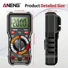 Multímetro Digital Profesional Aneng Ncv Auto Ohm Voltímetro Capacitancia Resistencia Diodo Medidor De Voltaje voltímetro - Negro - Ver 10