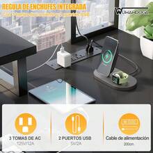 Mesa de Juego Pequeña en Forma de L con Toma de Corriente, Mesa en Forma de L con Soporte para Monitor y Estante de Almacenamiento, Mesa de Juego - Negro - Ver 3