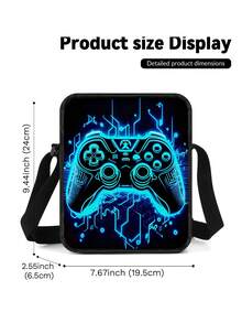 这款保温午餐袋印有游戏元素图案，非常适合保温，方便携带，适合上学、旅行、工作、办公室、野餐、徒步、海滩等场合，是送礼佳品。它防漏防水，便携易用，适用于大多数午餐袋和便当盒。 - 藍色 - 查看 3