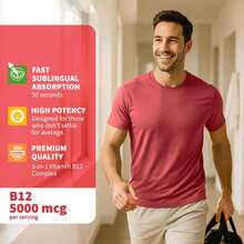 Comunvitam Vitamin B12 Liquid Supplement Drops With B6, B1, Niacin & Folate - Edible Support For Energy, Brain & Heart, Non-GMO & Gluten-Free, 4 Fl Oz Fitness Dietary - 60ml - Xem 6