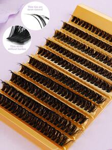 200片高容量60D自粘假睫毛，浓密自然柔软 - C - 查看 9