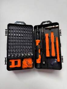 Zestaw precyzyjnych śrubokrętów 115 w 1 | Stal chromowo-wanadowa, odporna na zużycie, utlenianie i korozję | Nadaje się do komputerów, telefonów, zegarków, okularów i produktów elektronicznych - Wielokolorowe - Zobacz 13