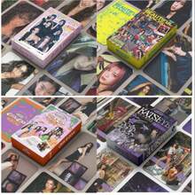 50张/55张 KATSEYE 2026 “Beautiful Chaos”巡回演唱会全息双面Lomo卡片 - MANON SOPHIA、DANIELA LARA、MEGANYOONCHAE | 偶像书签、明信片、闪亮明信片 | 必备K-pop粉丝周边 - 彩色 - 查看 1