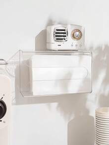 壁挂式亚克力纸巾盒，无需钻孔，适用于浴室、厨房等空间，透明亚克力冰川图案，适用于客厅、卧室、浴室、厨房、办公室，是返校季必备配件，可用于房间、厨房、办公室、宿舍、家庭浴室装饰、浴室收纳整理，也是秋季装饰的理想之选。 - 彩色 - 查看 13