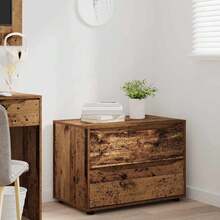 vidaXL Armário de rangement Bois Antigo 80 x 48 x 57 cm - Castanho - Ver 5