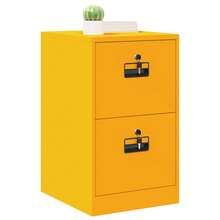 vidaXL Armario  amarillo mostaza 44 x 50 x 106,5 cm - Mostaza Amarilla - Ver 3