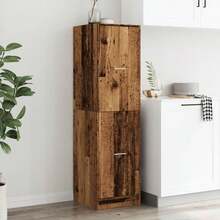 vidaXL Armadio da farmacia in legno antico 40x41x144,5 cm in legno ingegnerizzato - Castano - Visualizzare 4
