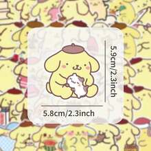 50Pcs Pompompurin Sticker Pack - Sanrio Cute Pudding Dog Decals For Phone & Journal - 50PCS - View 8