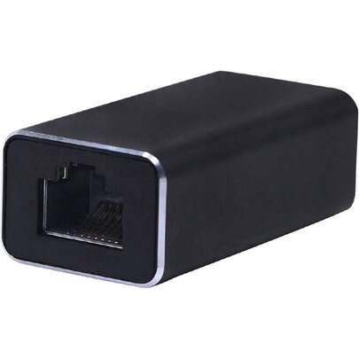 RJ45 LAN Coupler Adapter Surge Thundering Protector Gigabit 1000Mbs Ethernet Extender Connector For Cat7 Cat6 Cat5e Female To Female (Black),39412720