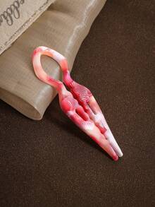 1pc French Acetate Hair Clip -7CM/11CM Small Ball Lazy Curly Hair Magic, Simple Hair Clip, U-Shaped Comb, Temperament Hanging From The Back Of The Head, Women's Ponytail Curling Accessories, Elegant Antique Hair Stick, Suitable For Women, Ponytail Tying, Formal And Daily Hairstyles - Parties, Weddings, Daily Use Hair Clips - Elegant Hair Accessories Gifts, Bun Extension, Hair Styling Pins, Pins For Hair - Multicolor - View 8
