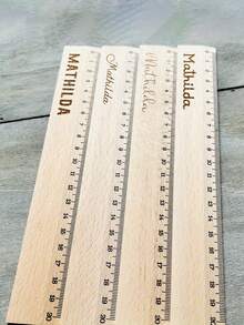 Personalized Ruler - Custom Name/Text, Clear Scale Markings, Wooden Measuring Tool. Ideally Suited For School Use In Offices And Art Projects - Perfect Gift Choice: Birthdays, Teacher Appreciation Day