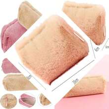 Solid color felt case, stationery cover, beautiful makeup bag, storage bag for wallet, suitable for adolescents, girls, boys, students - como en la foto - Ver 1
