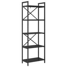 vidaXL Étagère Chêne nero 56 x 34 x 171 cm Bois d'ingénierie - nero - Visualizzare 2