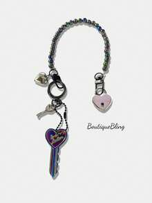 قفل على شكل حرف U مع مفتاح، قفل حقيبة السفر، قفل صغير متعدد الألوان، قفل معدني معلق من نوع فيبويند، قفل حقيبة السفر، قفل مغطى بالبلاستيك ذو مفتاح نحاسي، مناسب للحقائب والحقائب الظهرية والصناديق وحقائب الكمبيوتر المحمول، كما أنه مناسب لتزيين حقائب الهوبو - متعدد الألوان - مشاهدة 15