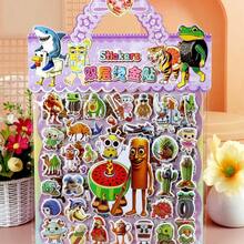 山海经典贴纸套装，双层贴纸，手工贴纸，笔记本贴纸，手机贴纸，适合与朋友和同学分享 - 彩色 - 查看 10