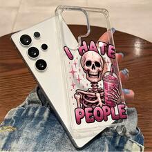 Pink Skull Magnetic Attraction Phone Case Suitable For Compatible With IPhone 17,16, 15, 14, 13, 12, 11, PRO MAX, PLUS ,Air,As Well As Galaxy S26/25/24/23/22 Ultra/ Edge /FE/+,A56/54/36/35/16/15/14,Fashionable Phone Cases - Nhiều màu - Xem 6