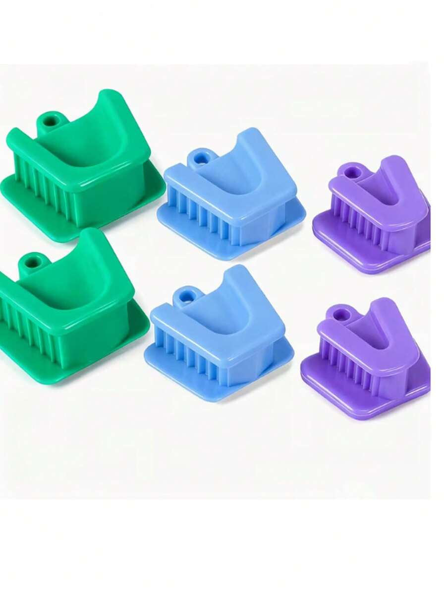 2pcs Dental Bite Block, Tongue Protector, Mouth Opener, Cheek Retractor - Multicolor - View 1