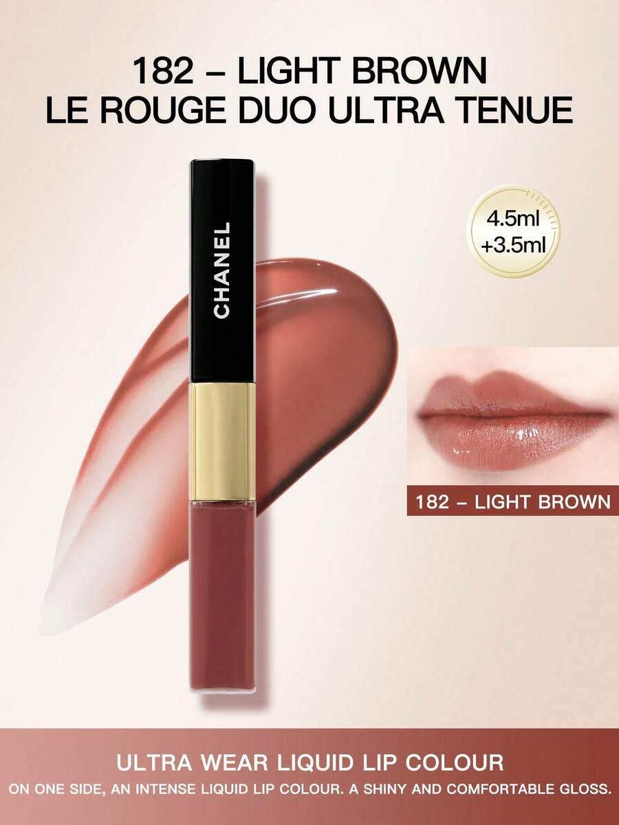 CHANEL 二合一高显色度红色唇膏，色号：174#/182#/69#/188#/176#/48#，4.5毫升+3.5毫升 - 4.5ml+3.5ml-182號 - 查看 1