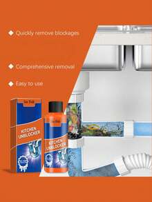 Heavy Duty Drain Cleaner - Quickly Unclogs Sinks, Drains, Kitchen And Bathroom Pipes - Liquid - View 3