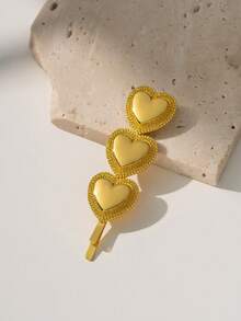 Herseygold 1pc Middle Eastern Arabic Bridal Jewelry Totem Hairclip, Holiday Hair Accessory, Daily Wear, Friend Gift - Gold - View 3