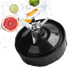 Piezas de Repuesto para Licuadora, Base de Licuadora Ensamblaje de Cuchillas de 6 Hojas Cuchilla Extractora de Repuesto para Nutri 900W 1000W Extractor - Negro - Ver 3